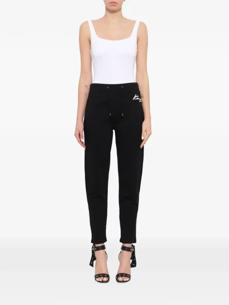 Pantaloni Kenzo cu imagine cu cordon negru