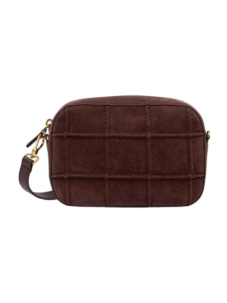 Coccinelle torebka crossbody skórzana brązowa