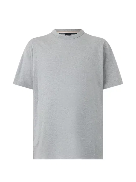 Tricou Boss cu broderie gri