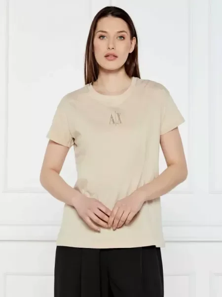Armani Exchange Póló | Relaxed fit bézs