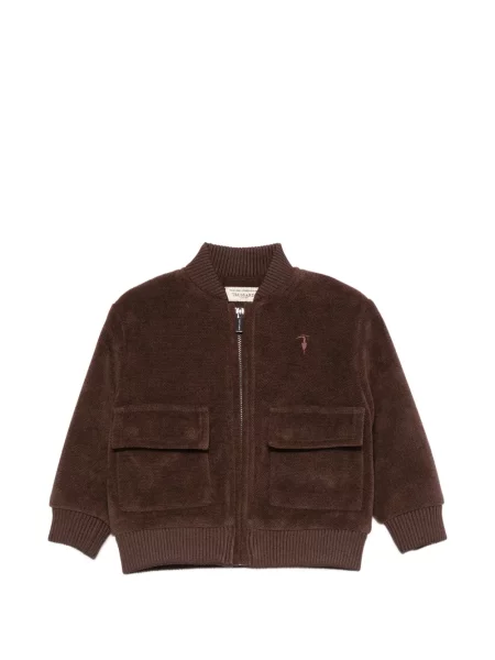 Kurtka bomber dziecięcy Trussardi brązowy