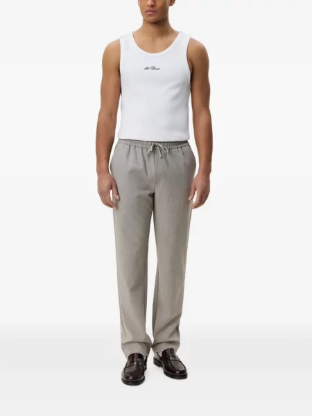 Pantaloni Les Deux melange cu cordon gri