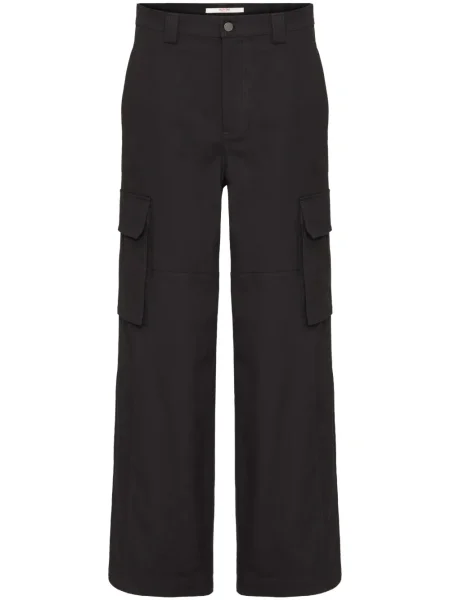 Široké cargo kalhoty Valentino Garavani černé