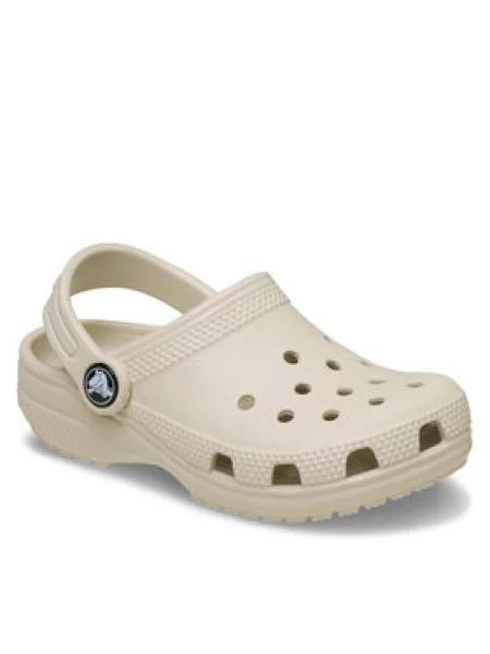 Dětské pantofle Crocs béžové