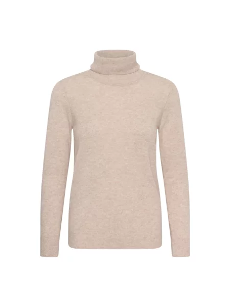 Sweter z golfem Inwear do golfa beżowy