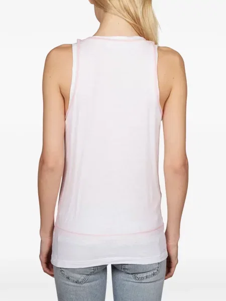 Top Dsquared2 fără mâneci alb