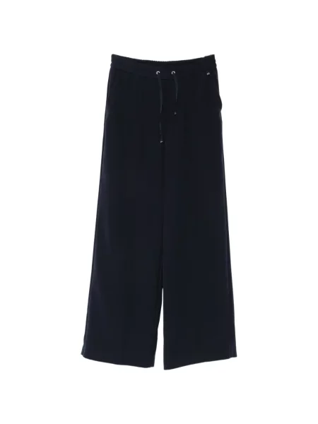 Pantaloni palazzo Herno cu cordon albastru