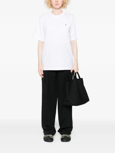 Tricou études Studio cu broderie alb