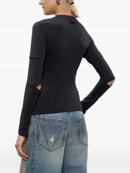 Μακρύς μπλούζα Vetements μαύρο