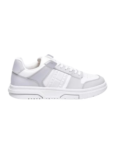 Sneakersy Tommy Jeans skórzane białe
