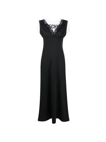 Sukienka maxi Moschino czarna