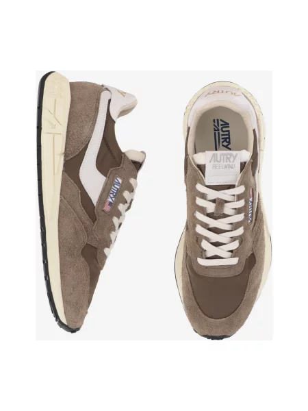 Sneakersy Autry skórzane brązowe