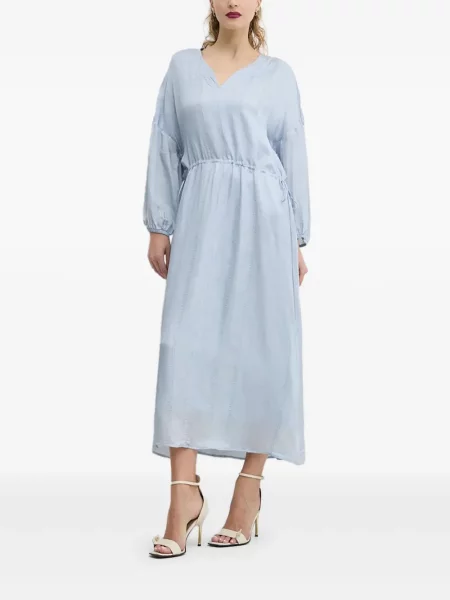 Rochie maxi Bruuns Bazaar până la genunchi de costum albastru