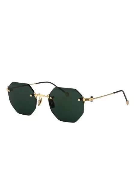 Ochelari de soare Yohji Yamamoto cu imprimeu geometric
