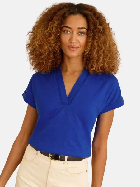 Love & roses Tricou cobalt albastru