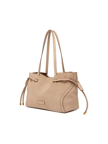 Gianni Chiarini torebka zamszowa VIOLETTE beżowa