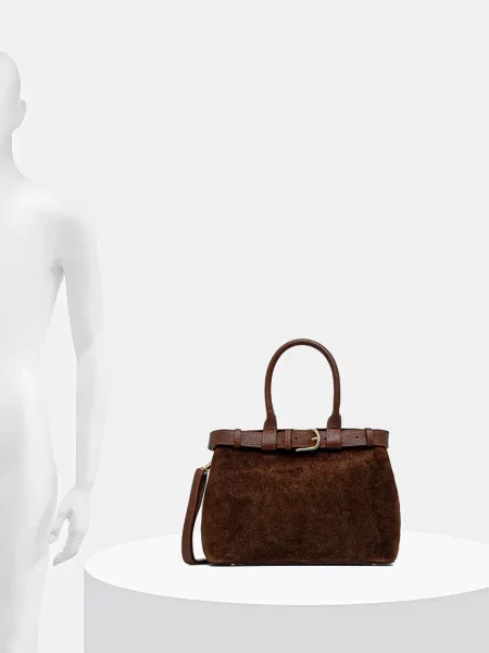 Замшевая сумка Answear.lab коричневая