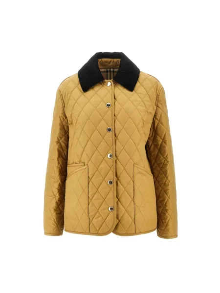 Kurtka Burberry pikowana brązowa