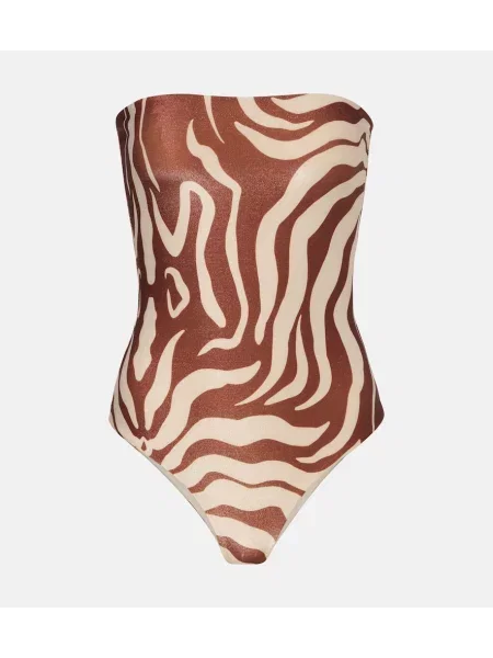 Fürdőruha Johanna Ortiz nyomtatás barna