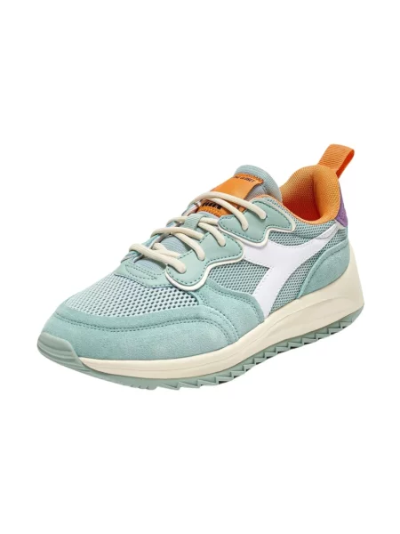 Sneakersy Diadora zamszowe z siateczki niebieskie