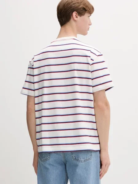 T-shirt o kroju regular fit z czystej bawełny Tommy Jeans biała