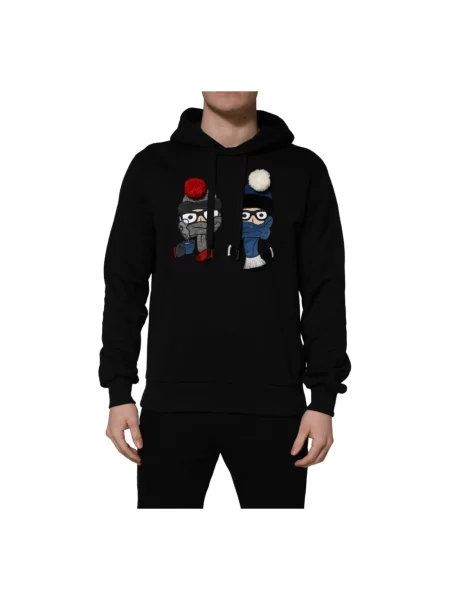 Bluza z kapturem Dolce And Gabbana z kapturem czarna