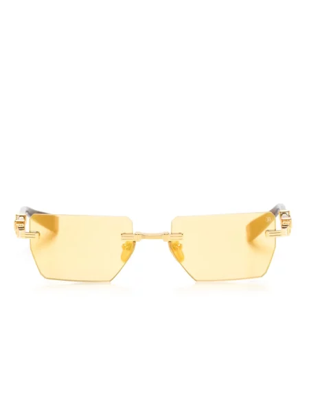Ochelari de soare Balmain Eyewear cu imprimeu geometric auriu