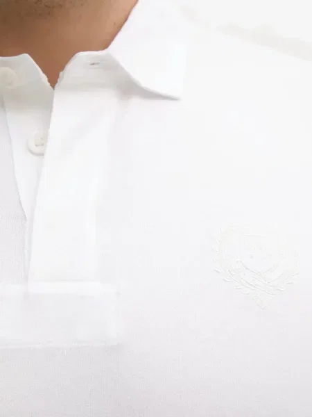 Tricou polo Polo Ralph Lauren cu broderie cu glugă din piele negru