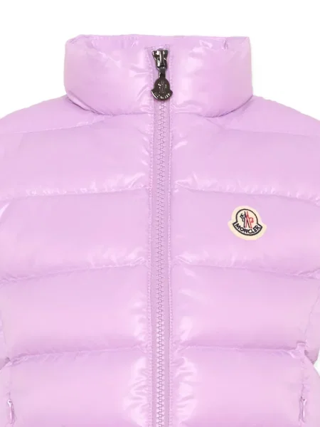 Kamizelka puchowa dziecięca Moncler Enfant fioletowa