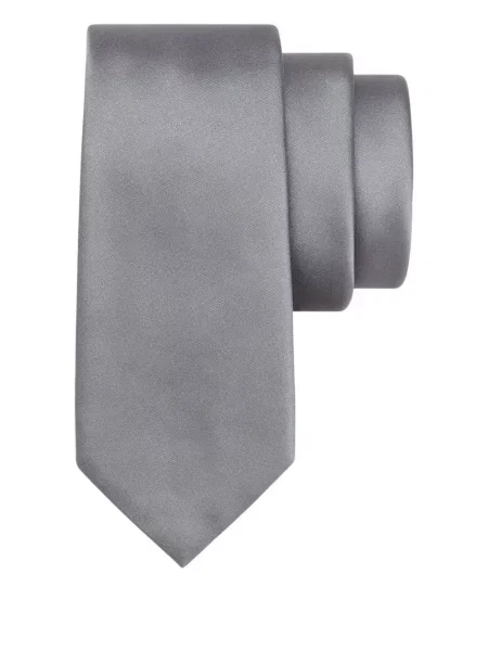 Cravată Ferragamo din satin gri
