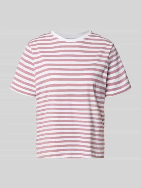 T-shirt z okrągłym dekoltem model NORA' Vila