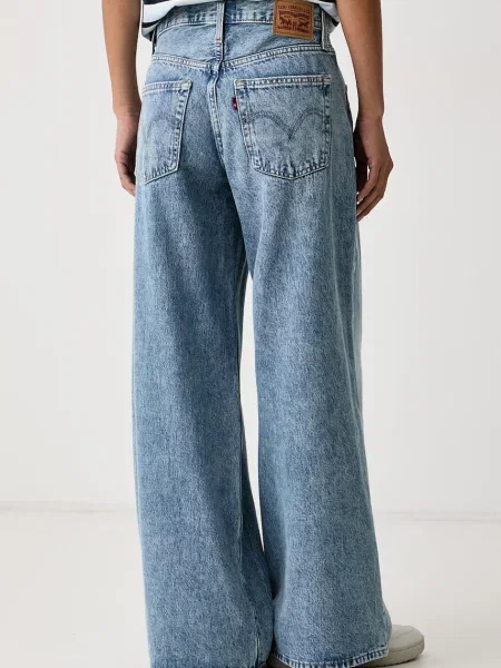 Levi's jeansy wide leg MIDDY WIDE LEG niebieskie