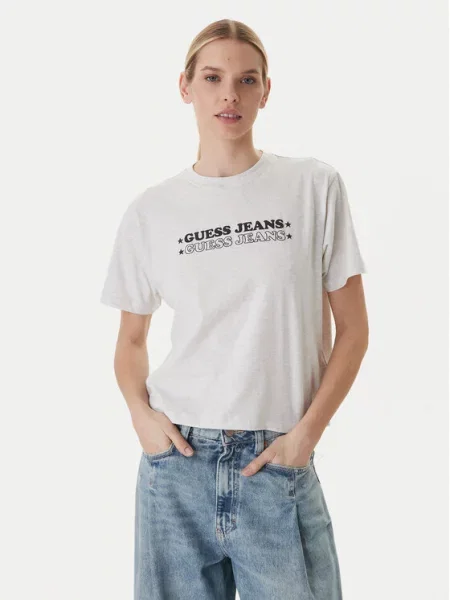 Guess Jeans Marškinėliai pilka