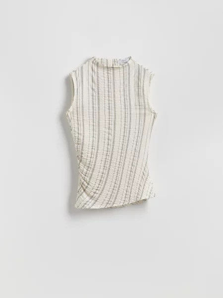 Reserved Асиметричний топ з бежевий