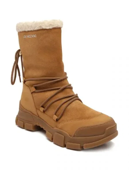 Love Moschino De piele botine maro