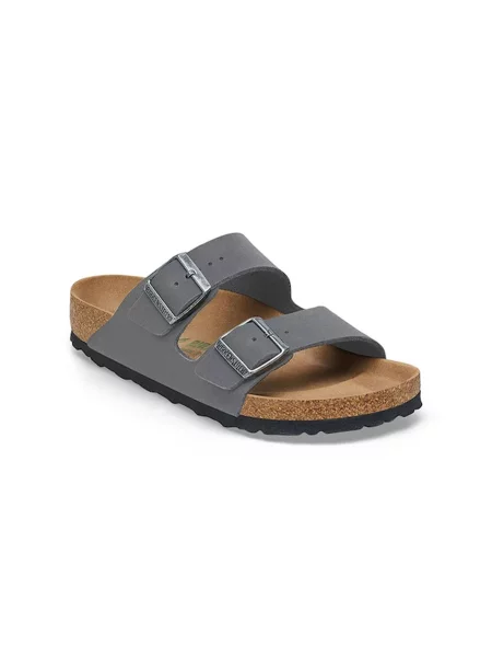 Birkenstock Arizona Vegan Birkibuc Regular Fit Kobiety Sandały Birkenstock Size: szary