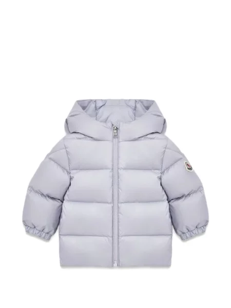 Kurtka puchowa dziecięca Moncler Enfant fioletowa