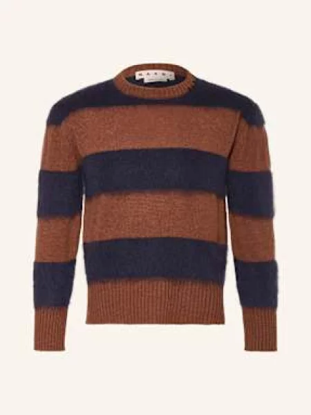 Marni Svetr tmavě oranžová/ tmavě modrá