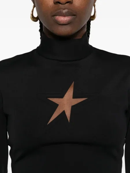 Tricou Mugler lung negru