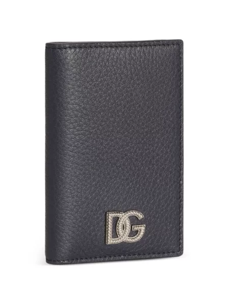 Pénztárca Dolce & Gabbana autogrammal kék