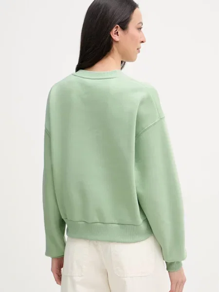 Tommy Hilfiger bluza z bawełną zielona