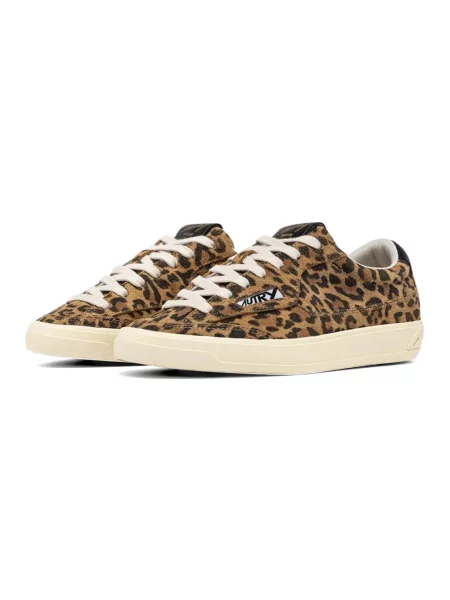 Sneakersy Autry brązowe