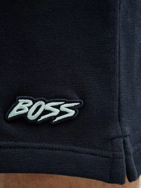 BOSS Orange трикотажні шорти з бавовною помаранчеві