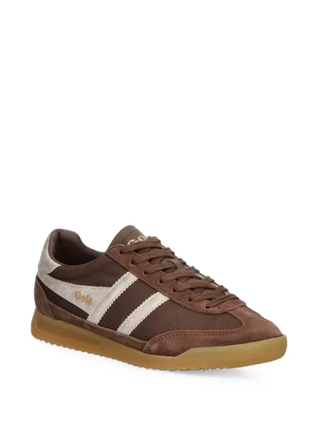 Sneakerși Gola din piele de căprioară maro