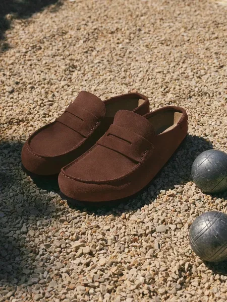 Замшевые мокасины Birkenstock