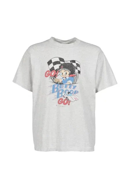Tricou Earthling Collective cu imagine gri