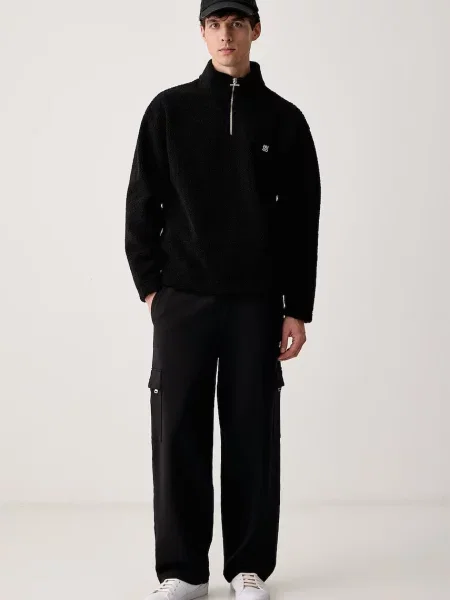HUGO Pantaloni de trening Derypant negru