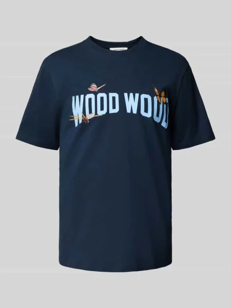T-shirt z nadrukiem z logo i motywem model ‘Bobby’ Wood Wood