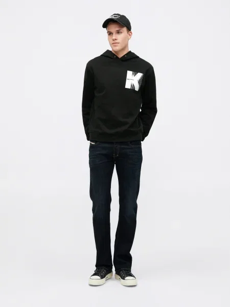 Geacă de blugi Karl Lagerfeld Jeans negru