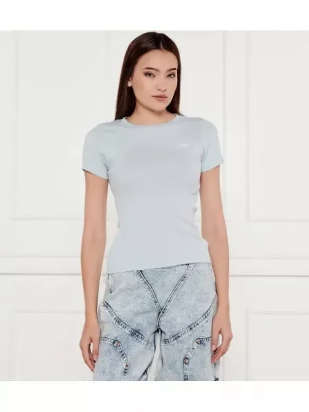 Guess Jeans Tricou EMBRO albastru